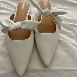 Size 10 Express Mules- white